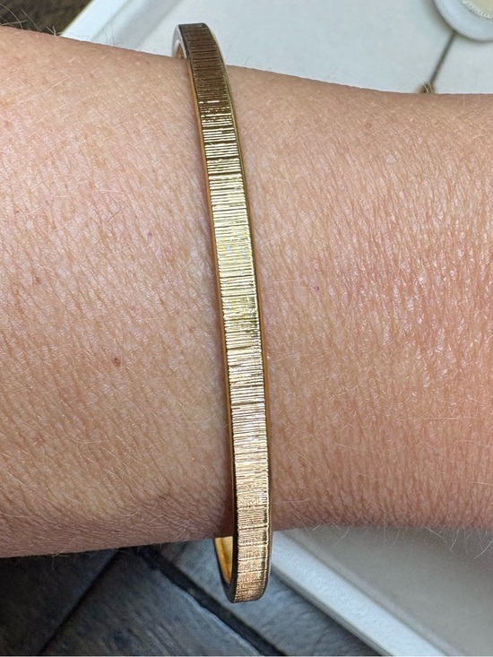 Monet Jewelry - Vintage Monet Gold Tone Textured Bangle Bracelet